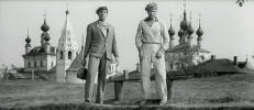 Кадр из фильма "Золотой теленок", снимавшегося в Юрьев0Польском, 1967г.